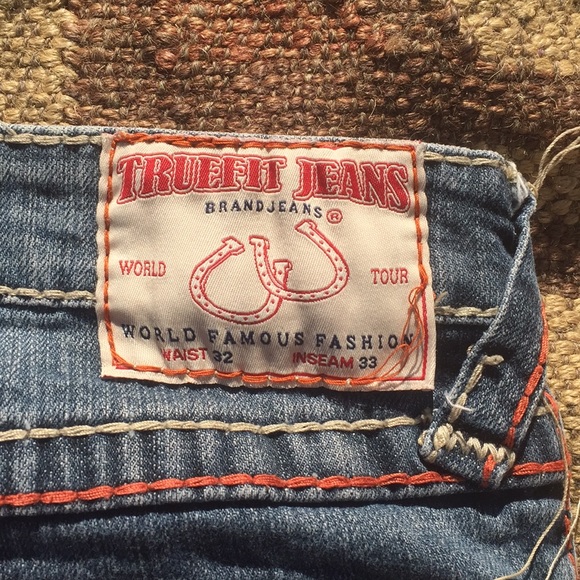 True Religion Blue Jeans W32”XL33” - Picture 6 of 8